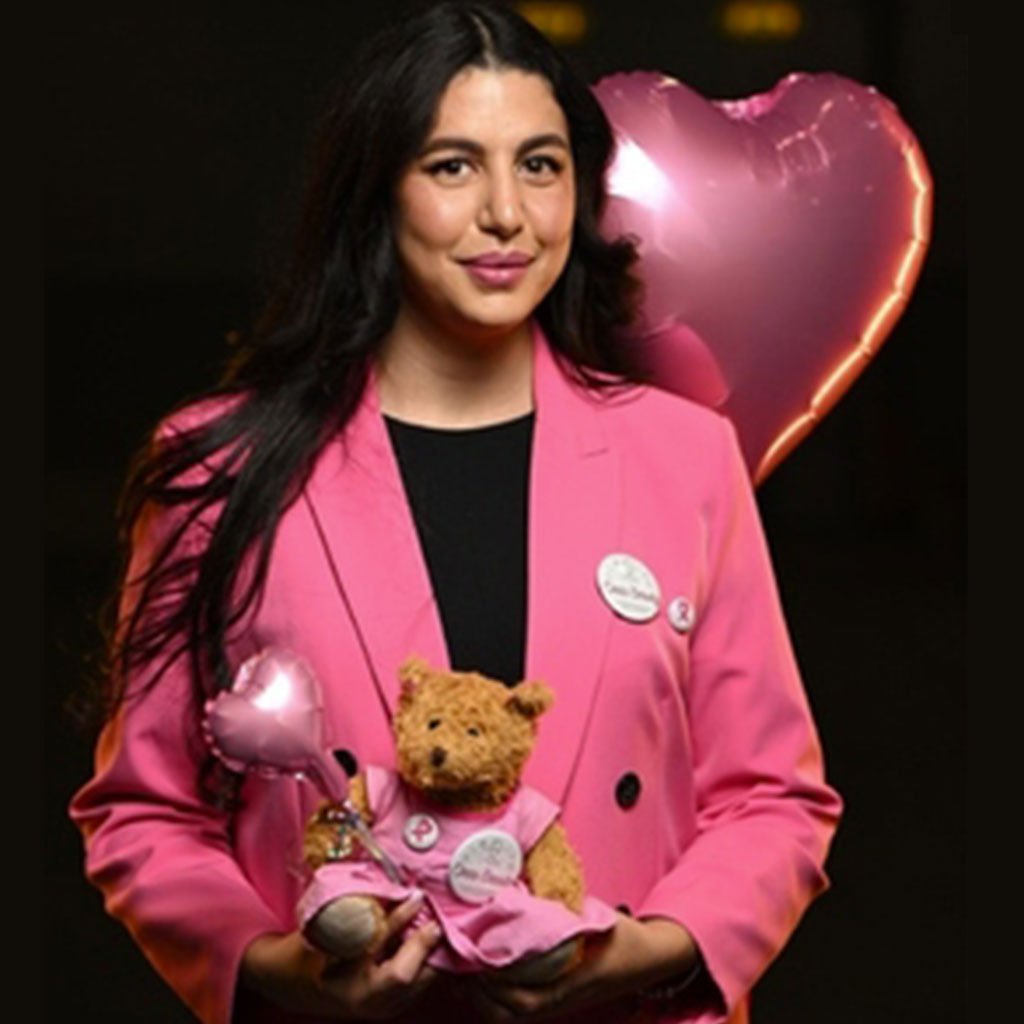 Valentina Liberatore e la mascotte Bella