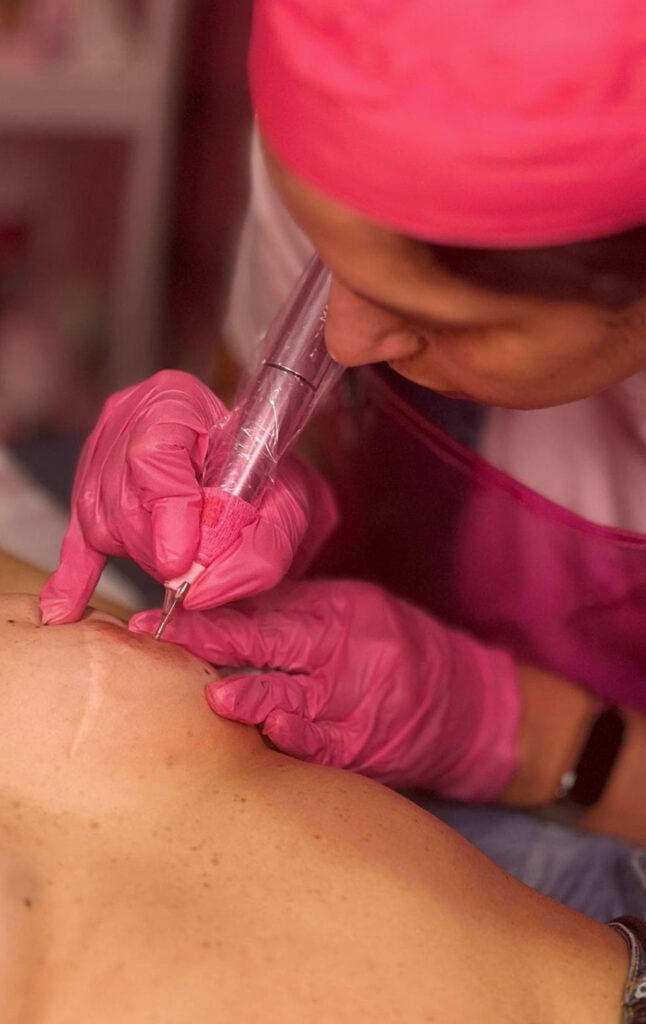 Valentina tatuaggio areola e capezzolo in 3D